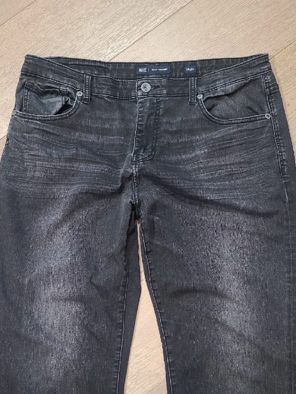 BKE Tyler Jeans Men's sz 38/34* Black Straight Leg Denim Jeans